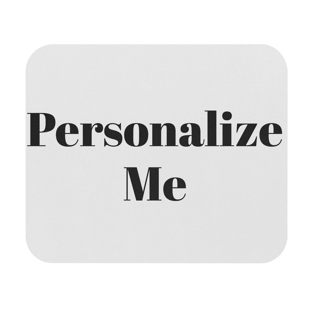 Personalized Rectangle Mouse Pad — Custom Text Office Desk Mat