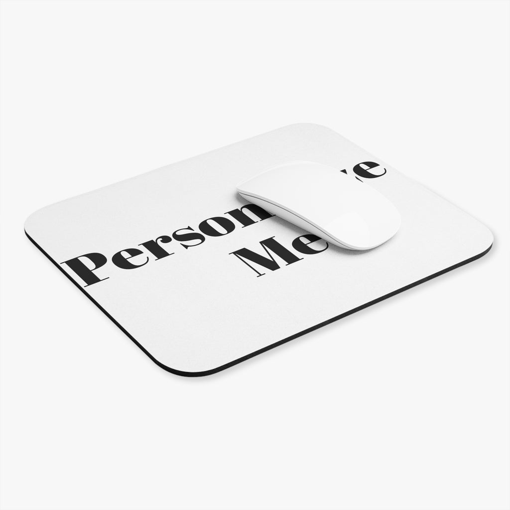 Personalized Rectangle Mouse Pad — Custom Text Office Desk Mat