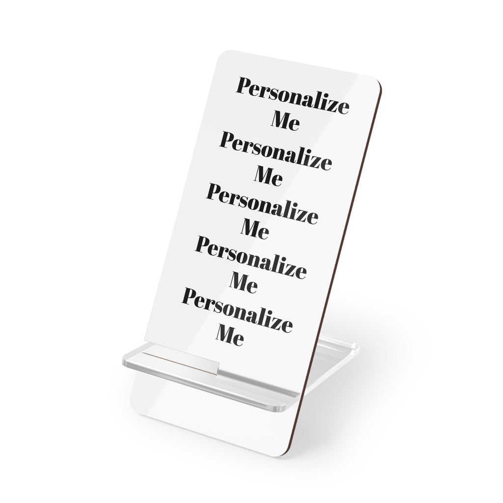 Personalized Acrylic Phone Stand - Custom Mobile Display Holder
